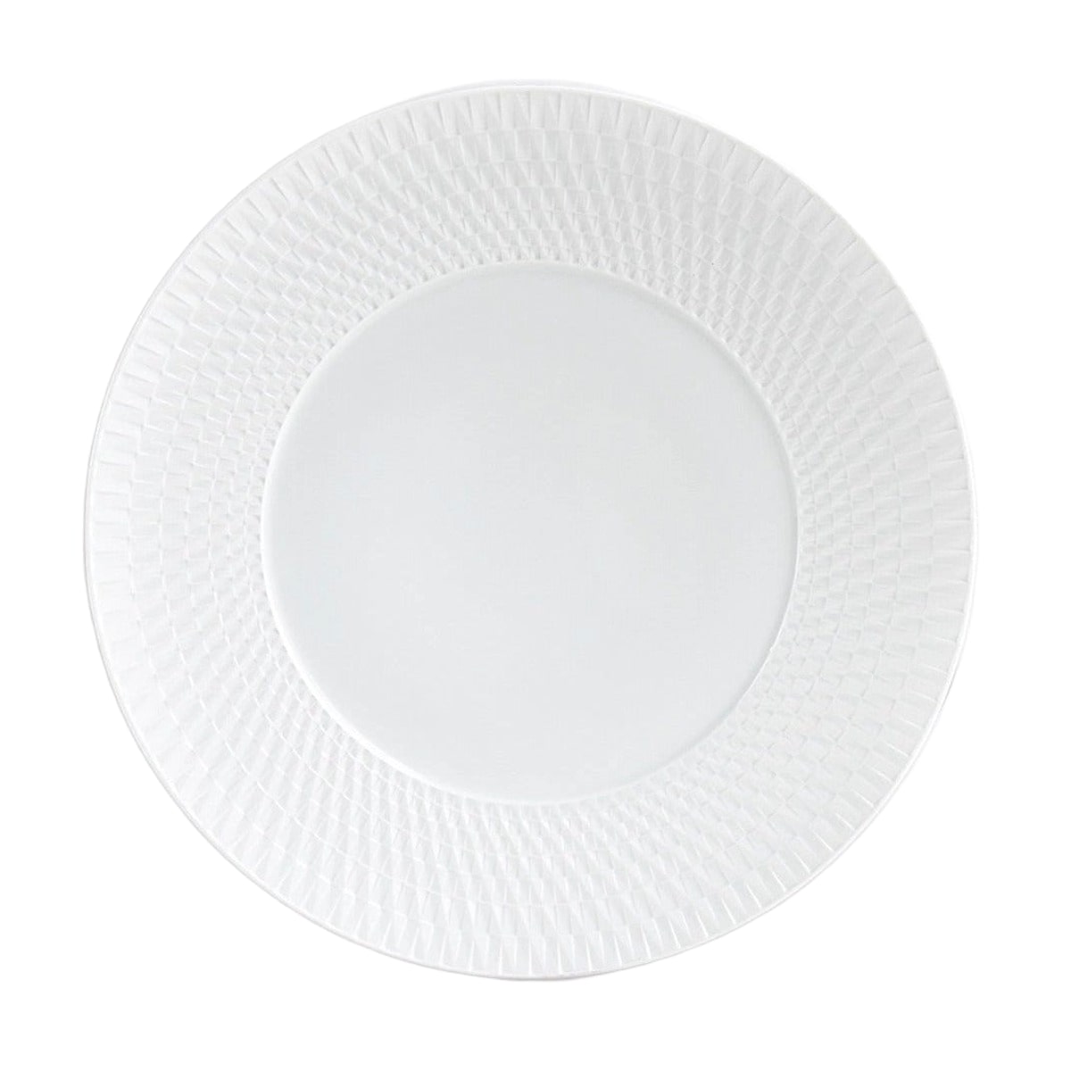 Bernardaud Twist White Dinner Plate-Bespoke Designs
