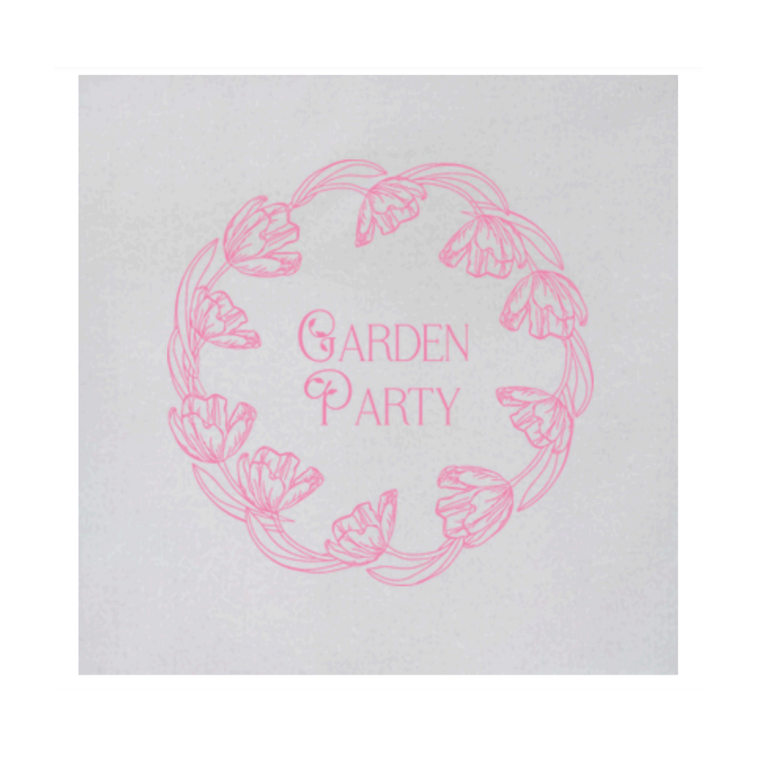 Pink Garden Party Cocktail Napkin Pack