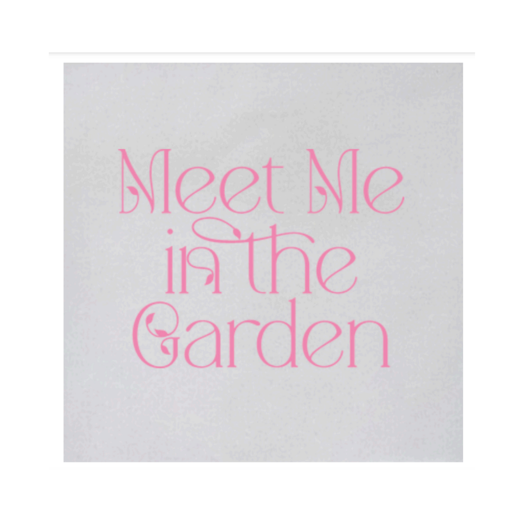 Pink Meet Me In the Garden Cocktail Napkin Pack