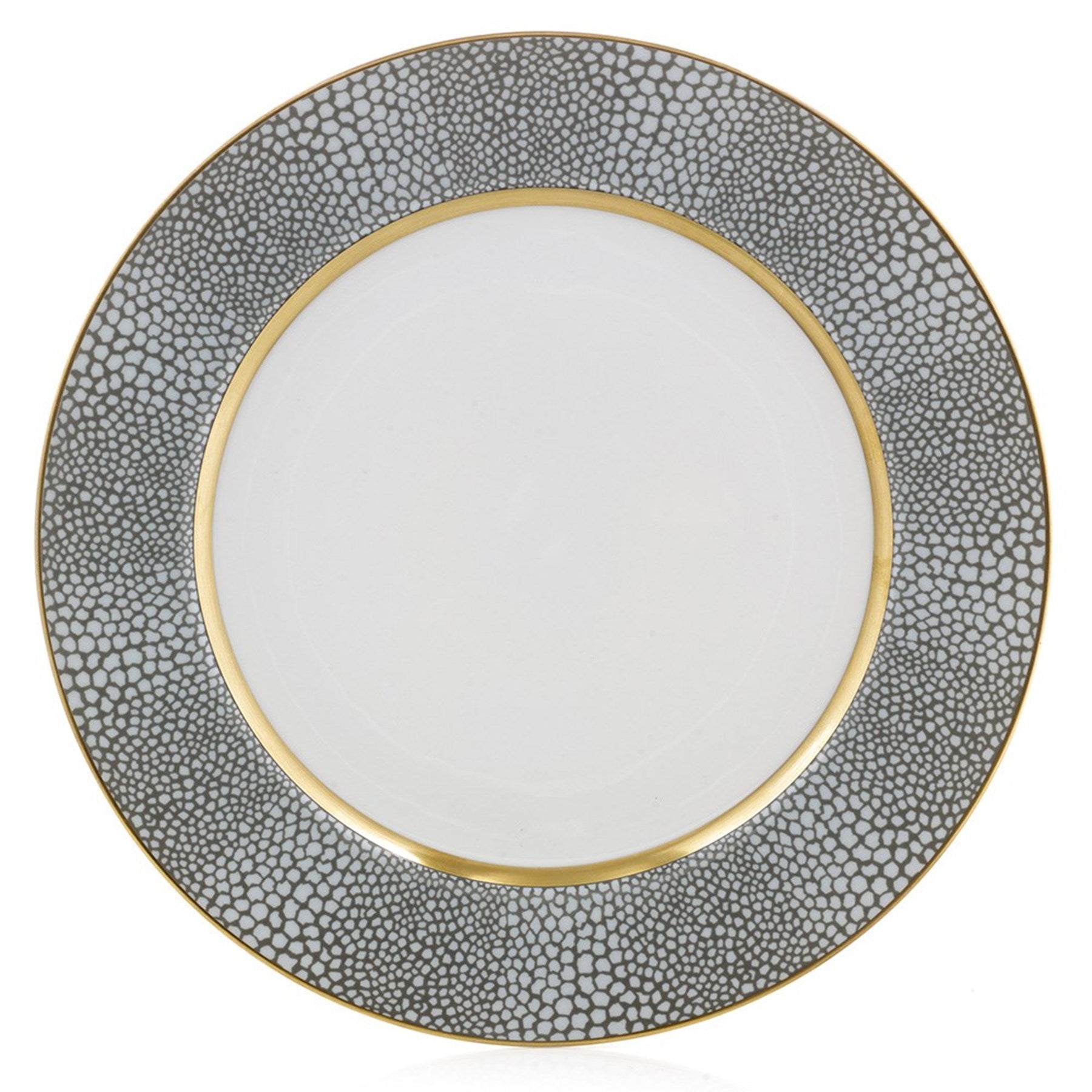 Makassar Gold Rim Soup Plate-Bespoke Designs