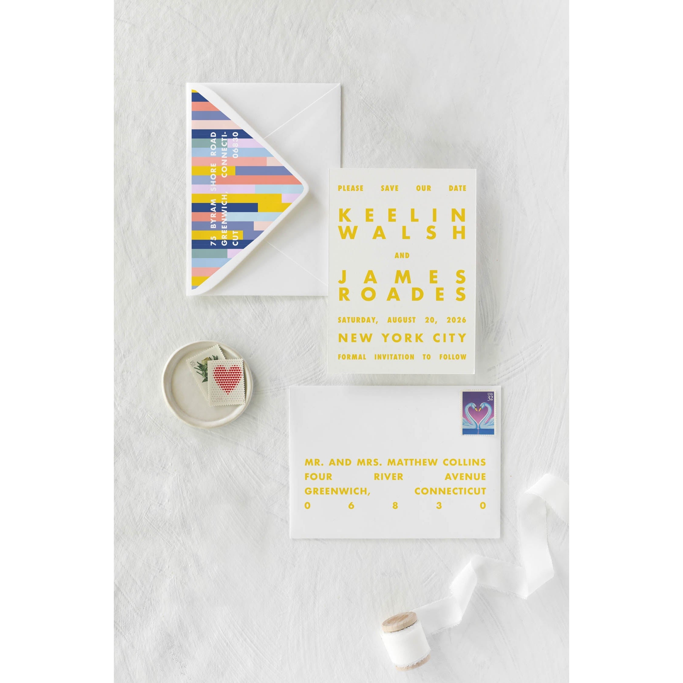 Semi-Bespoke Save The Date-Bespoke Designs