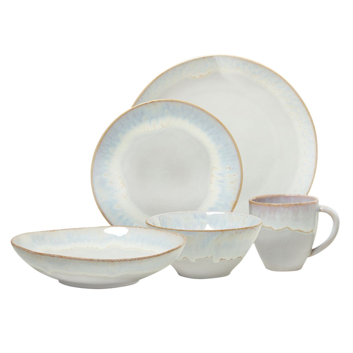 5 Piece Brisa Salt Dinnerware Set-Bespoke Designs