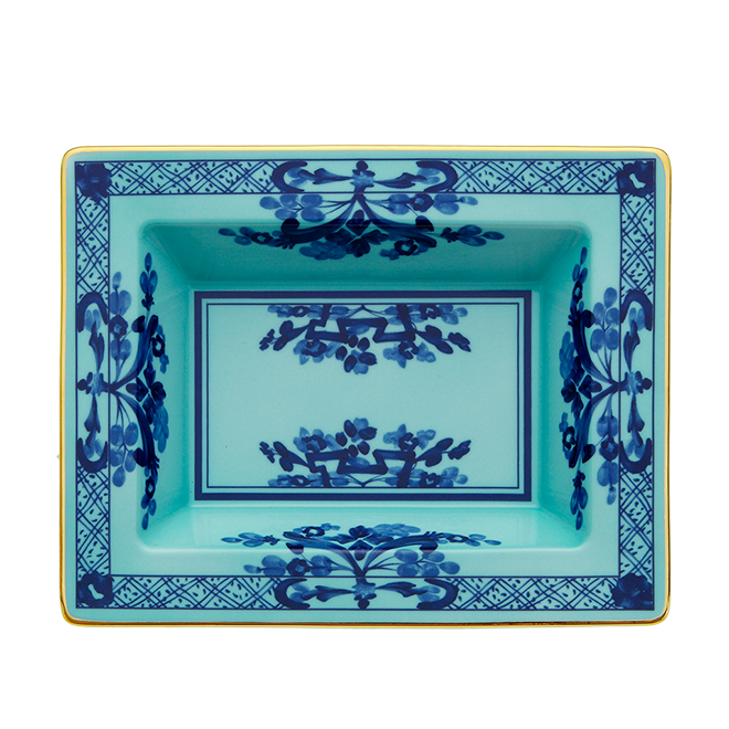 Ginori Oriente Italiano Rectangular Vide Poche, Iris-Bespoke Designs