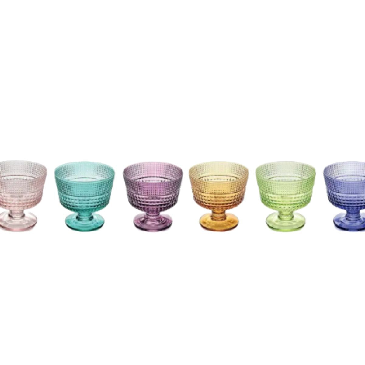 Italian Footed Gelato Bowls, Set of 2-Bespoke Designs