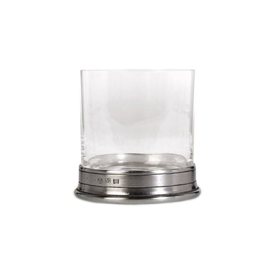 Match Pewter & Crystal Double Old Fashioned Glass-Bespoke Designs