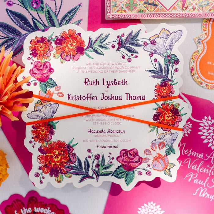 Destination Mexico! Tropical Wedding Invitations