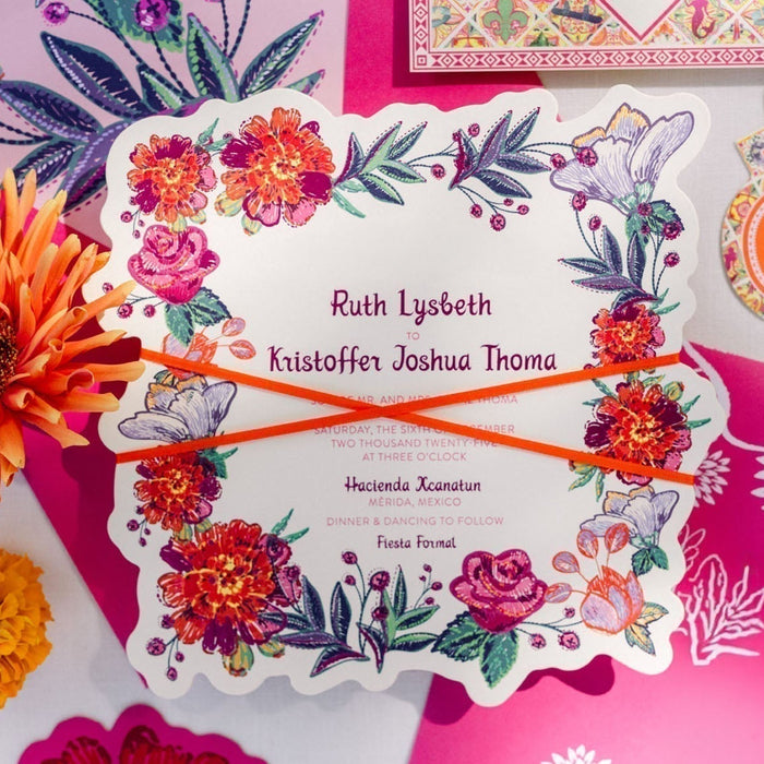 Destination Mexico! Tropical Wedding Invitations