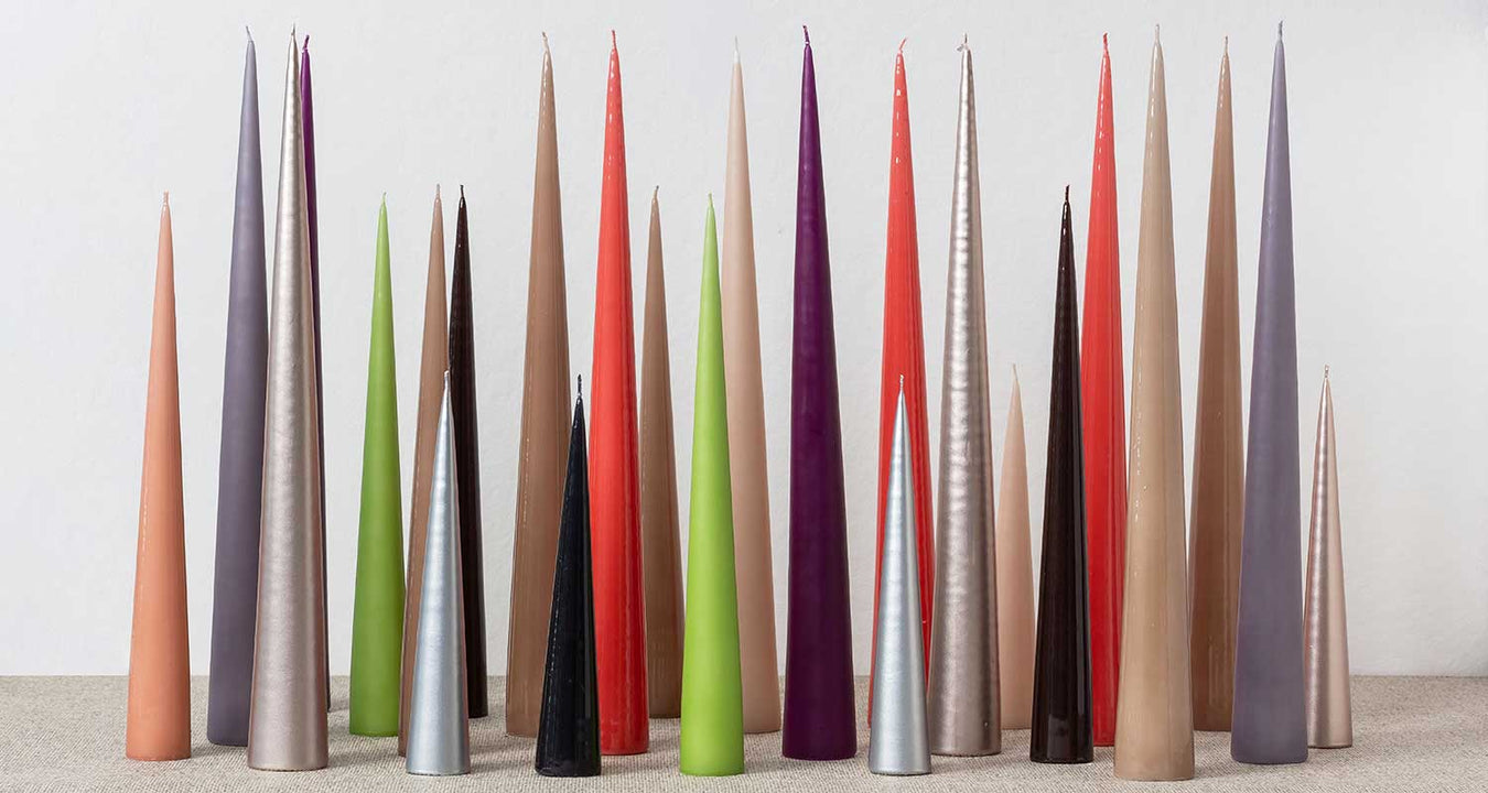 Cone Candles, Tapers & Pillars