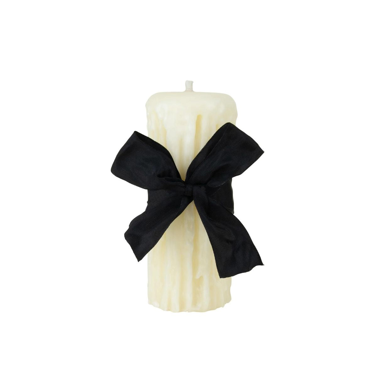 Beeswax Drip Pillar Candle, Ivory-Bespoke Designs