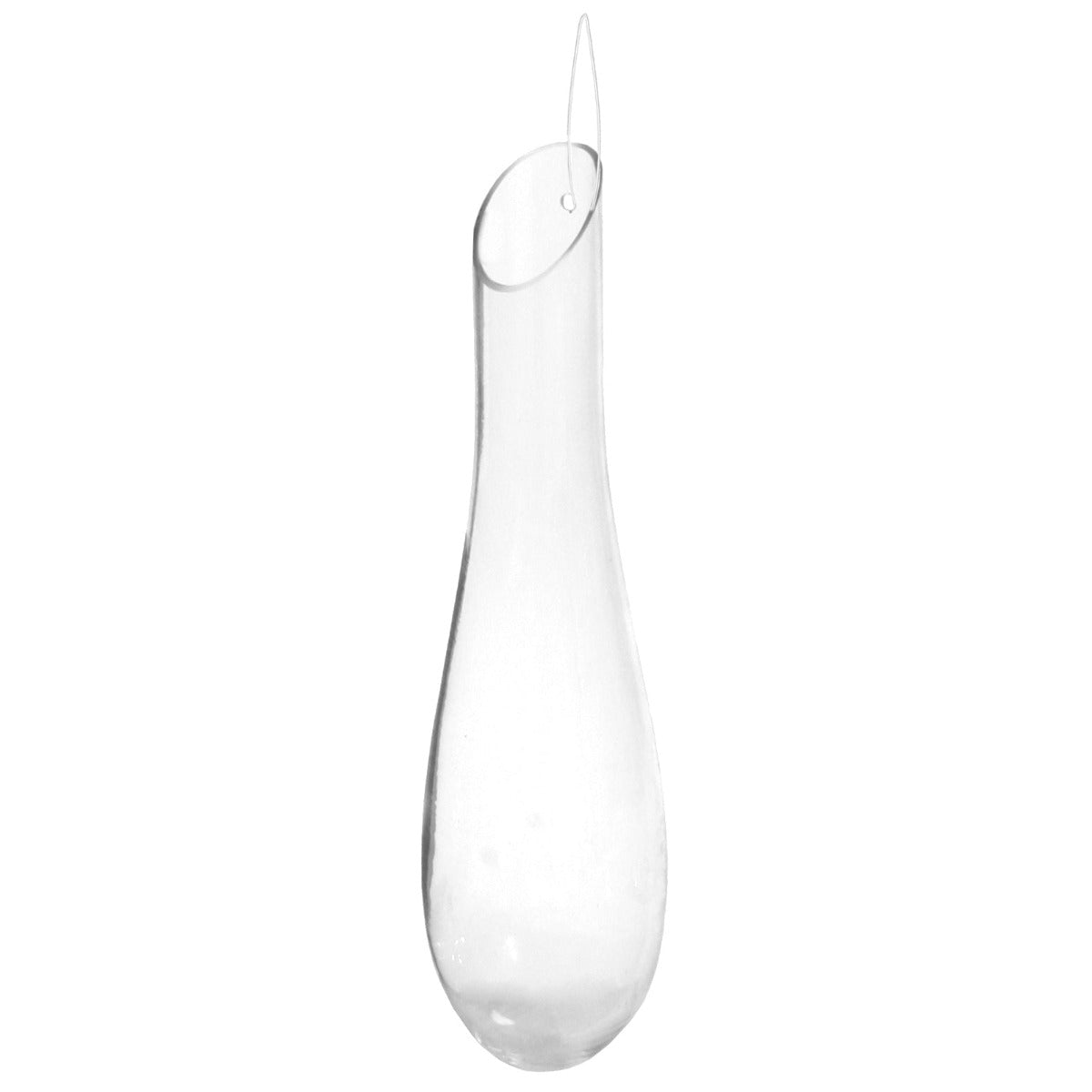 Clear Glass Drop Rough Edge Vase-Bespoke Designs