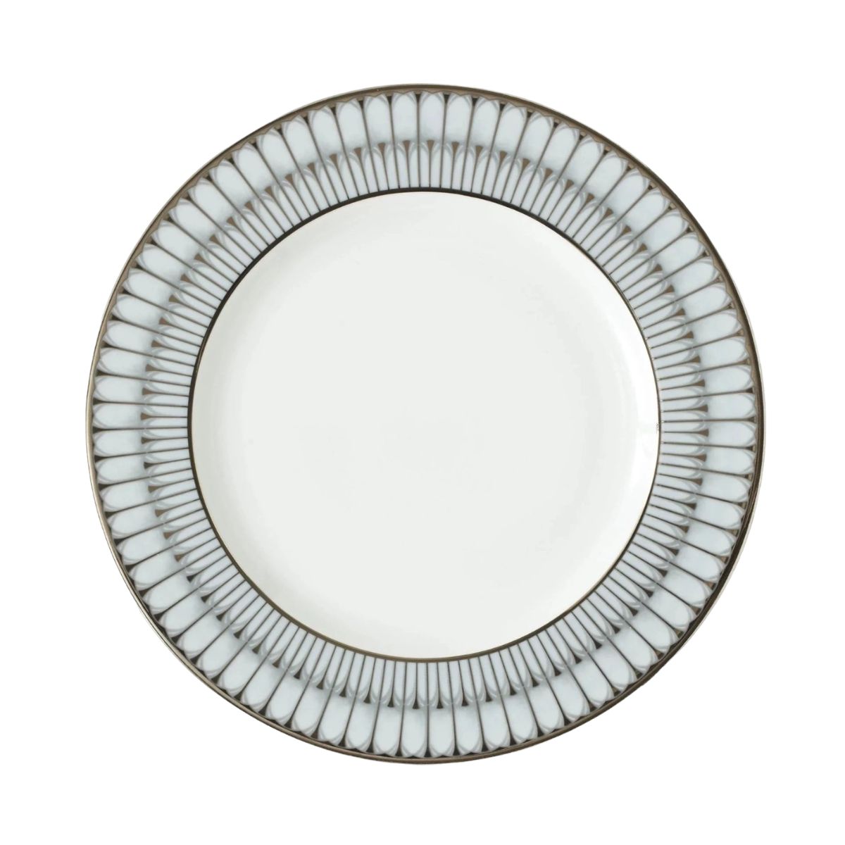 Deshoulieres Arcades Grey & Platinum Dinner Plate-Bespoke Designs