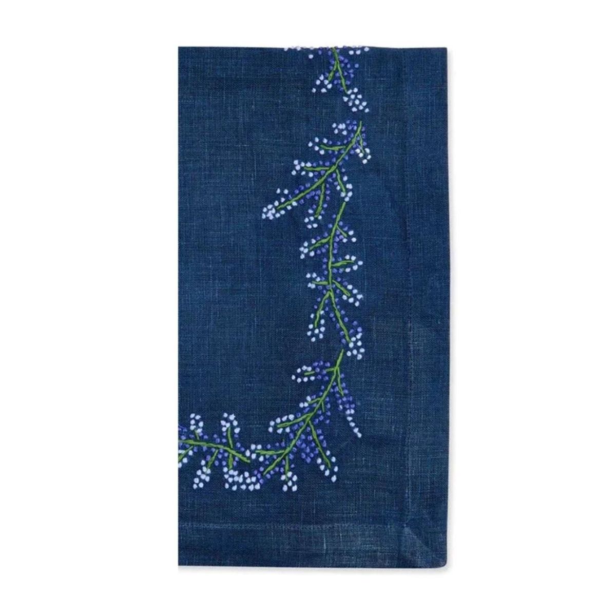 Floral Branch Embroidery Napkin-Bespoke Designs