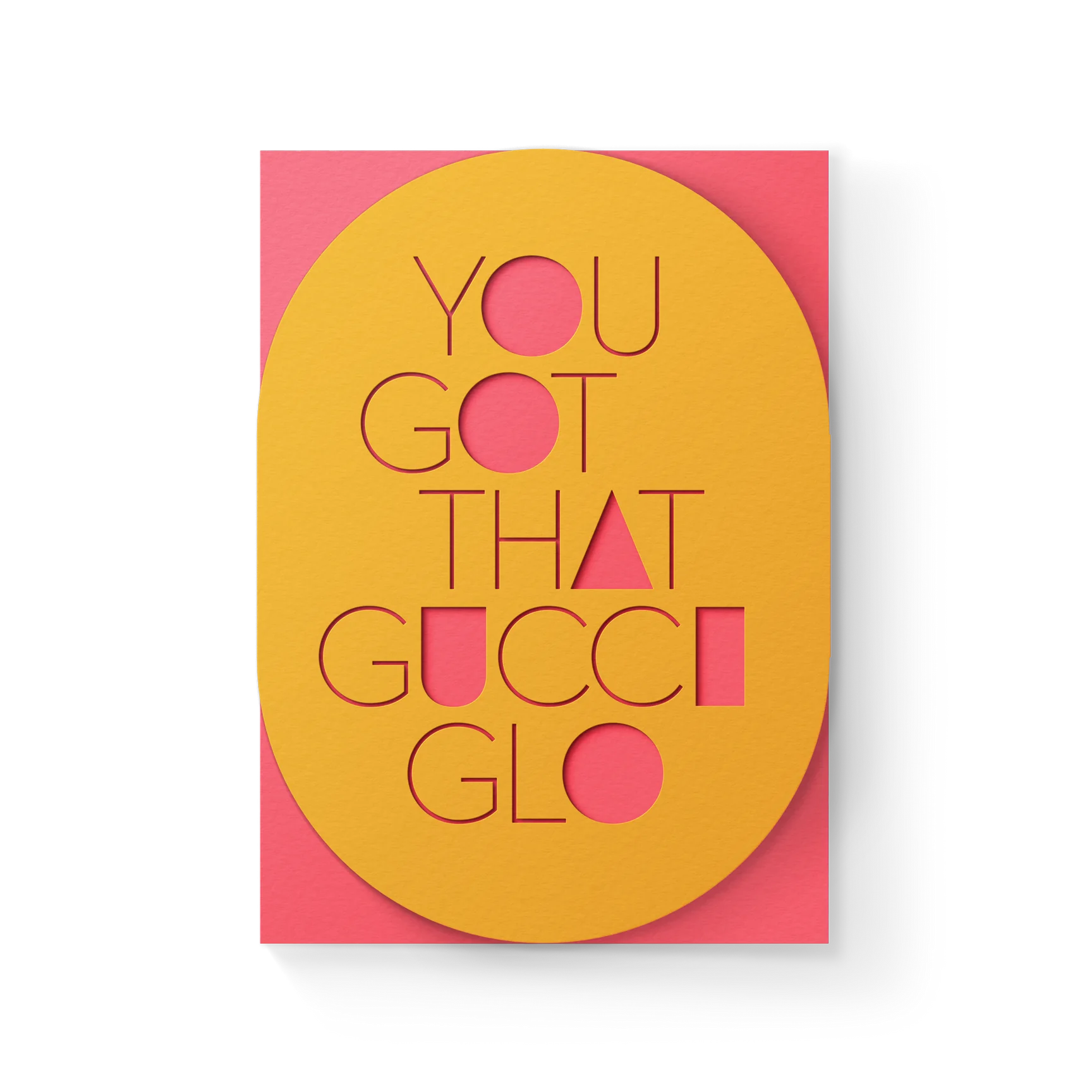 Gucci Glo Greeting Card-Bespoke Designs