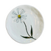 Hand-painted Ceramic Canapé Plate, White Flower-Bespoke Designs