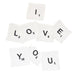 I Love You - Scrabble Coasters, Set of 8-Bespoke Designs