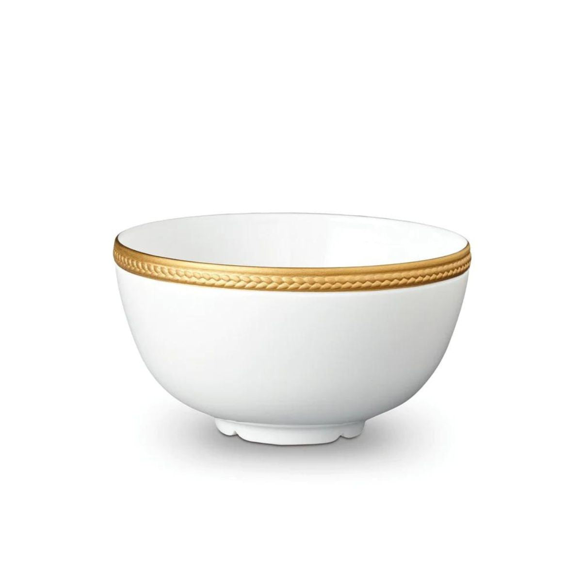L'objet Soie Tressee Gold Cereal Bowl-Bespoke Designs