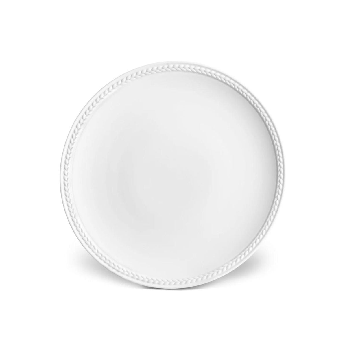 L'Objet Soie Tressee White Bread & Butter Plate-Bespoke Designs