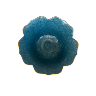 Marie Daâge Small Fluted Edge Bowl, Custom - Blue & Green-Bespoke Designs