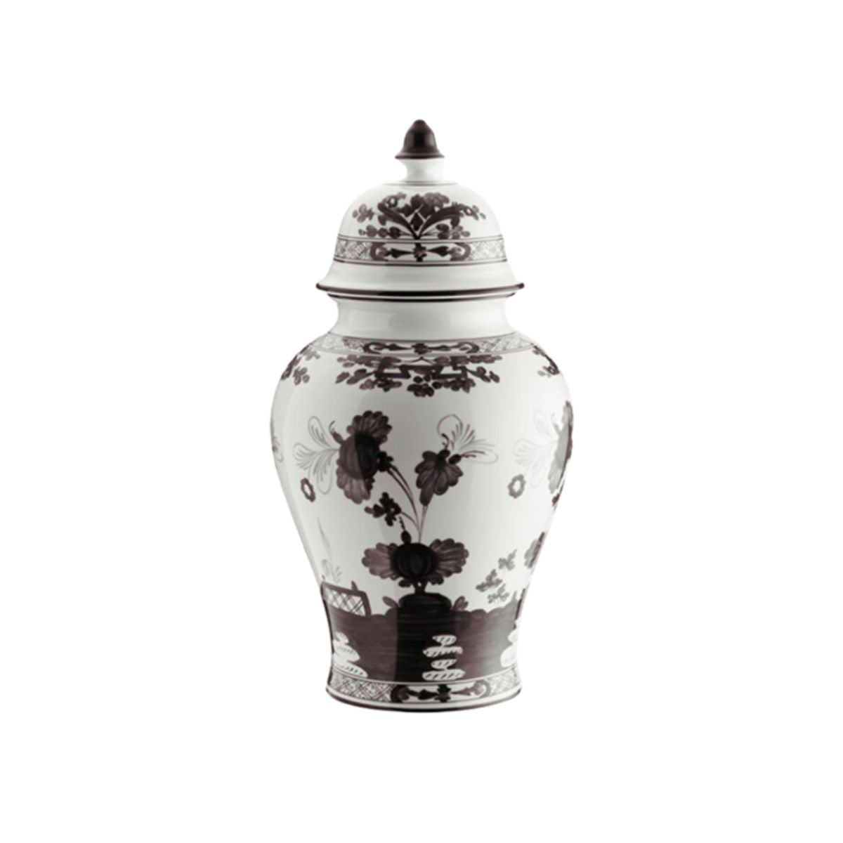Oriente Italiano Albus Small Potiche Vase-Bespoke Designs