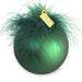 Plumes Ornament, Emerald-Bespoke Designs