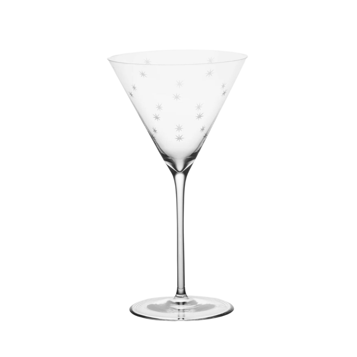 Richard Brendon Star Cut Martini Glasses, Set of 2-Bespoke Designs