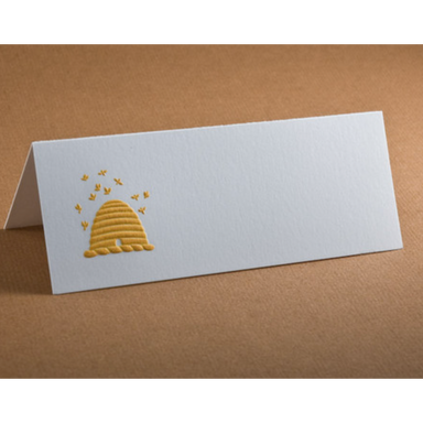Tented Place Cards - Yellow Beehive-Bespoke Designs