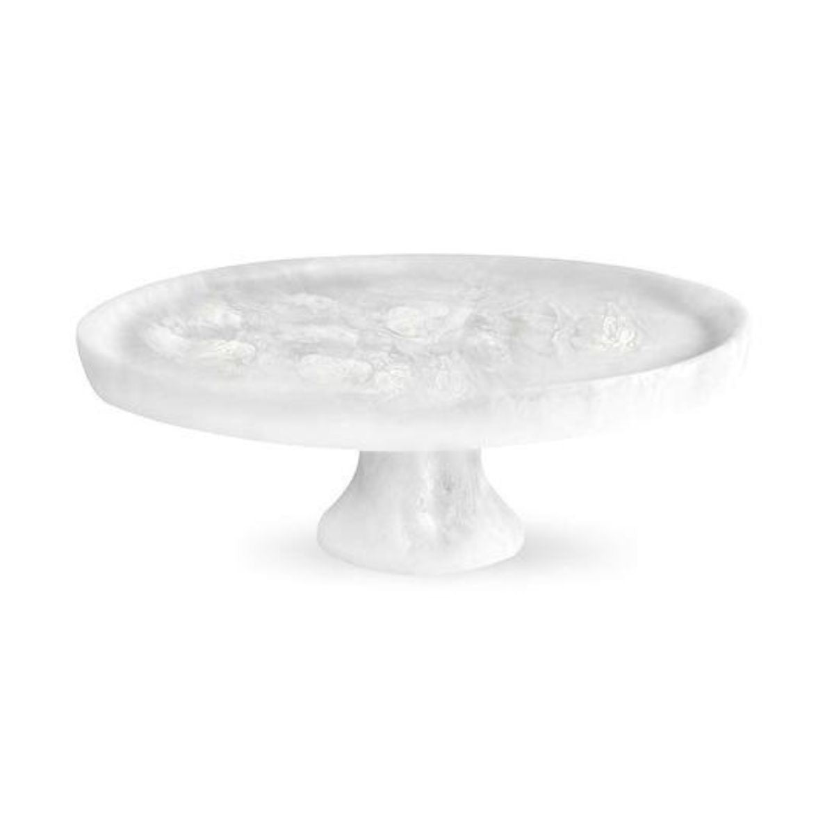 White Swirl Cake Platter, Large-Bespoke Designs