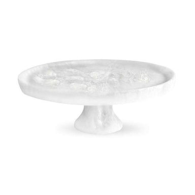 White Swirl Cake Platter, Large-Bespoke Designs