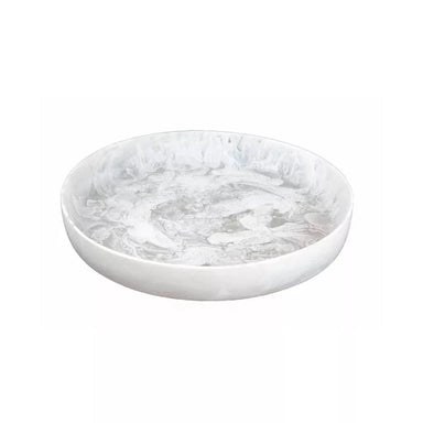 White Swirl Flat Bowl, Medium-Bespoke Designs