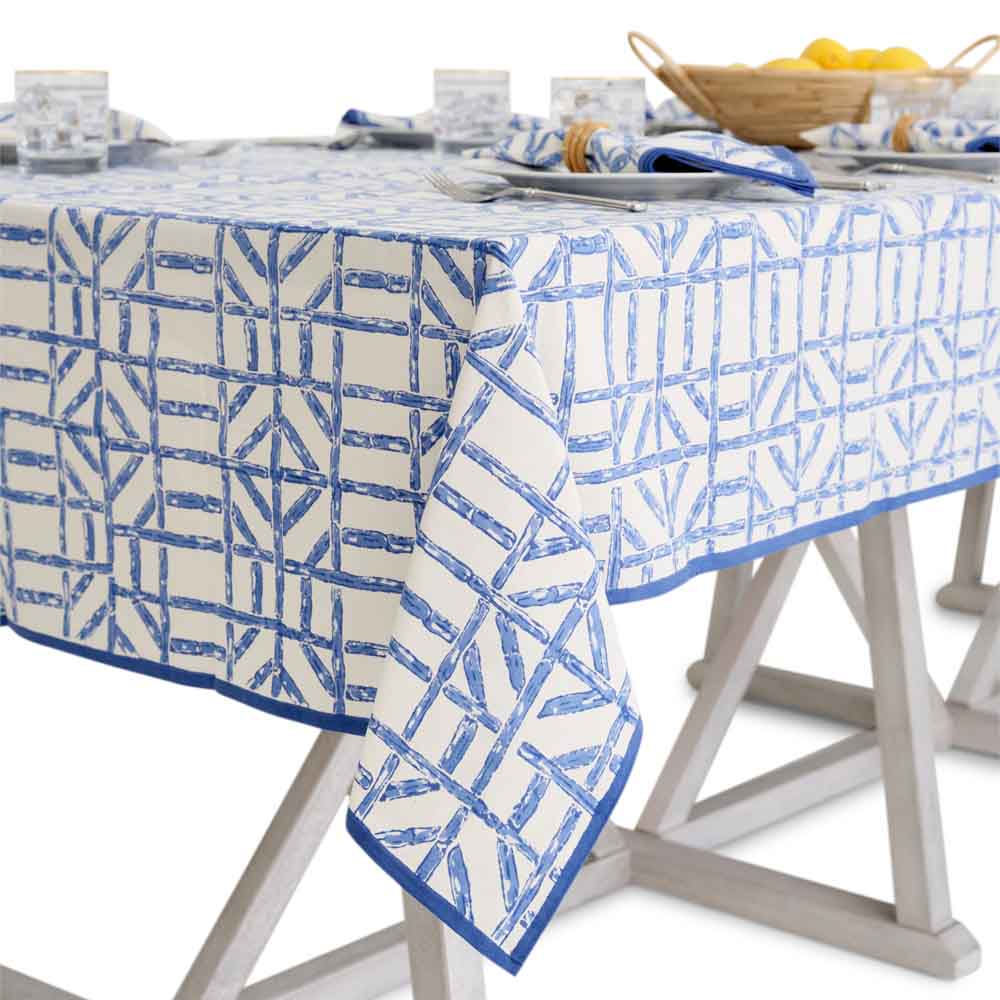 Blue Bamboo Tablecloth-Bespoke Designs