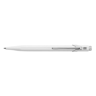 Caran D'ache Metal Ballpoint Pen, White-Bespoke Designs