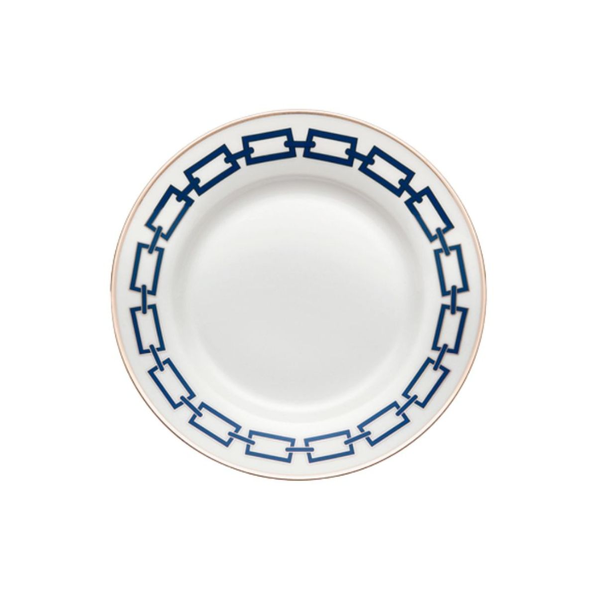 Ginori Blue Catene Impero Dessert Plate-Bespoke Designs