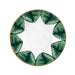 Marie Daâge Agave 2 Coupe Dinner Plate, Greens-Bespoke Designs