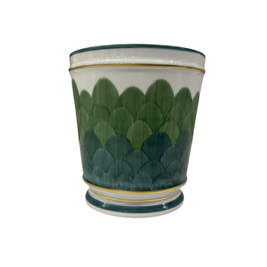 Marie Daâge Flower Pot, Cercle D E`Cailles, Greens, Small-Bespoke Designs