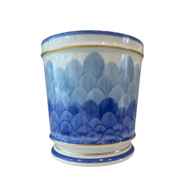Marie Daâge Medium Flower Pot, Cercle D E`Cailles, Blues-Bespoke Designs