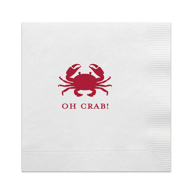 OH CRAB! Cocktail Napkin Pack-Bespoke Designs