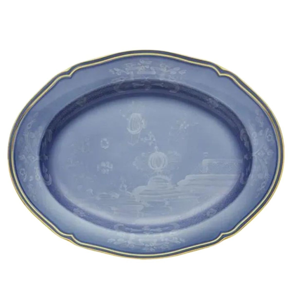 Oriente Italiano, Pervinca, 15" Oval Platter-Bespoke Designs