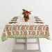 Pom Bells Fern & Poppy Pomegranate Tablecloth, Various Sizes-Bespoke Designs