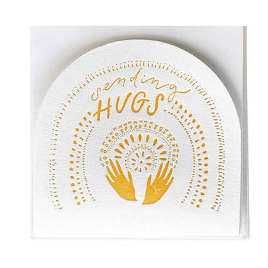 Sending Hugs Greeting Card-Bespoke Designs