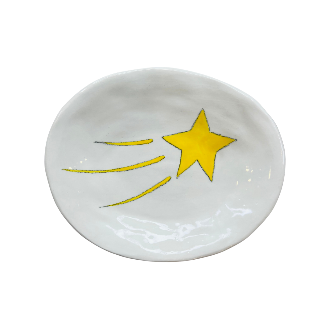 Small Hand-painted Ceramic Anything Shooting Star Dish-Bespoke Designs
