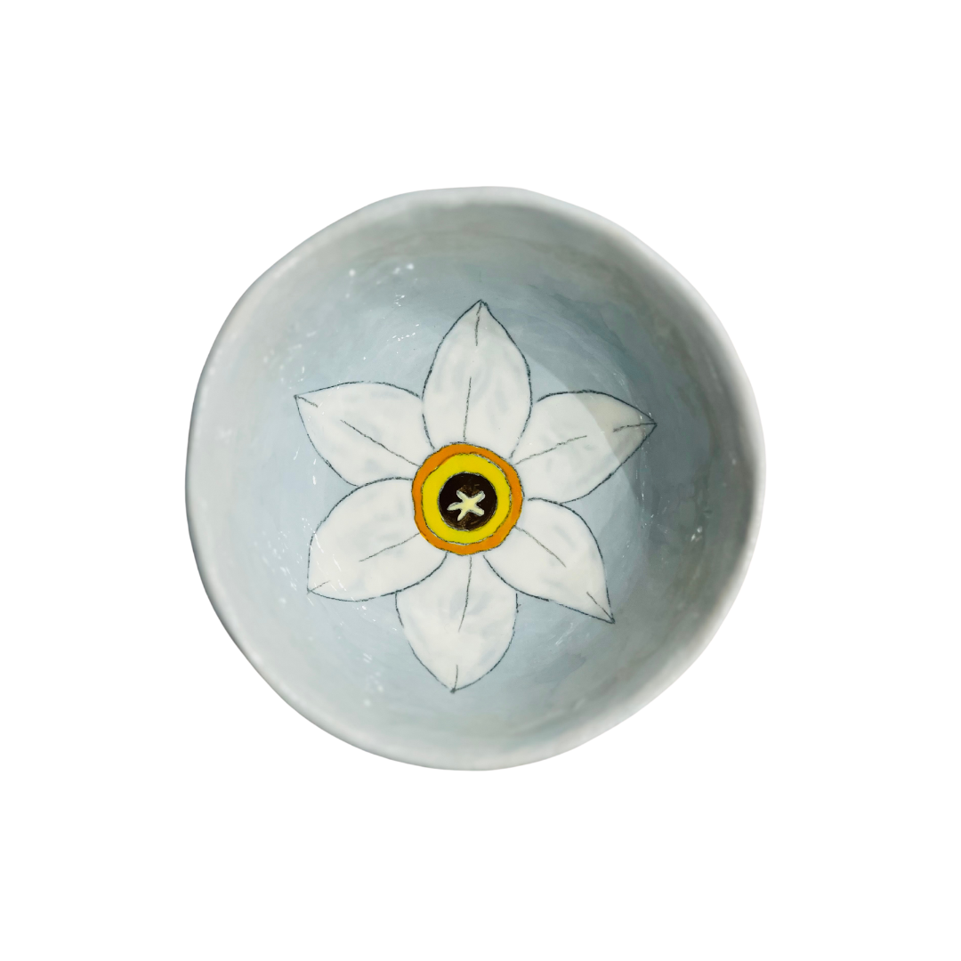 Spring Flowers Hand Painted Ceramic Snack Bowls-Bespoke Designs