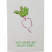 Alee Press Letterpress "Heart Beet" Greeting Card-Bespoke Designs