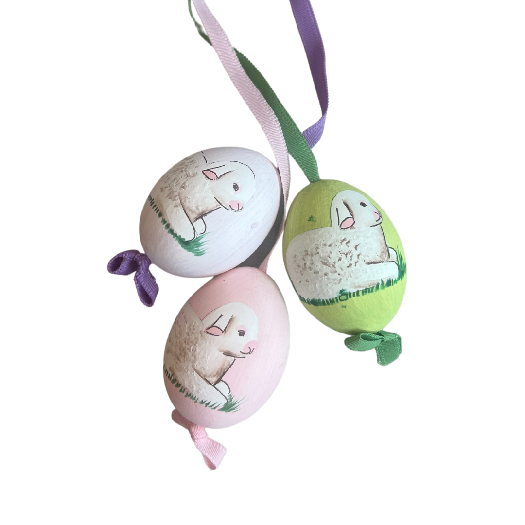 Austrian Easter Egg - Lamb Lying Down-Bespoke Designs