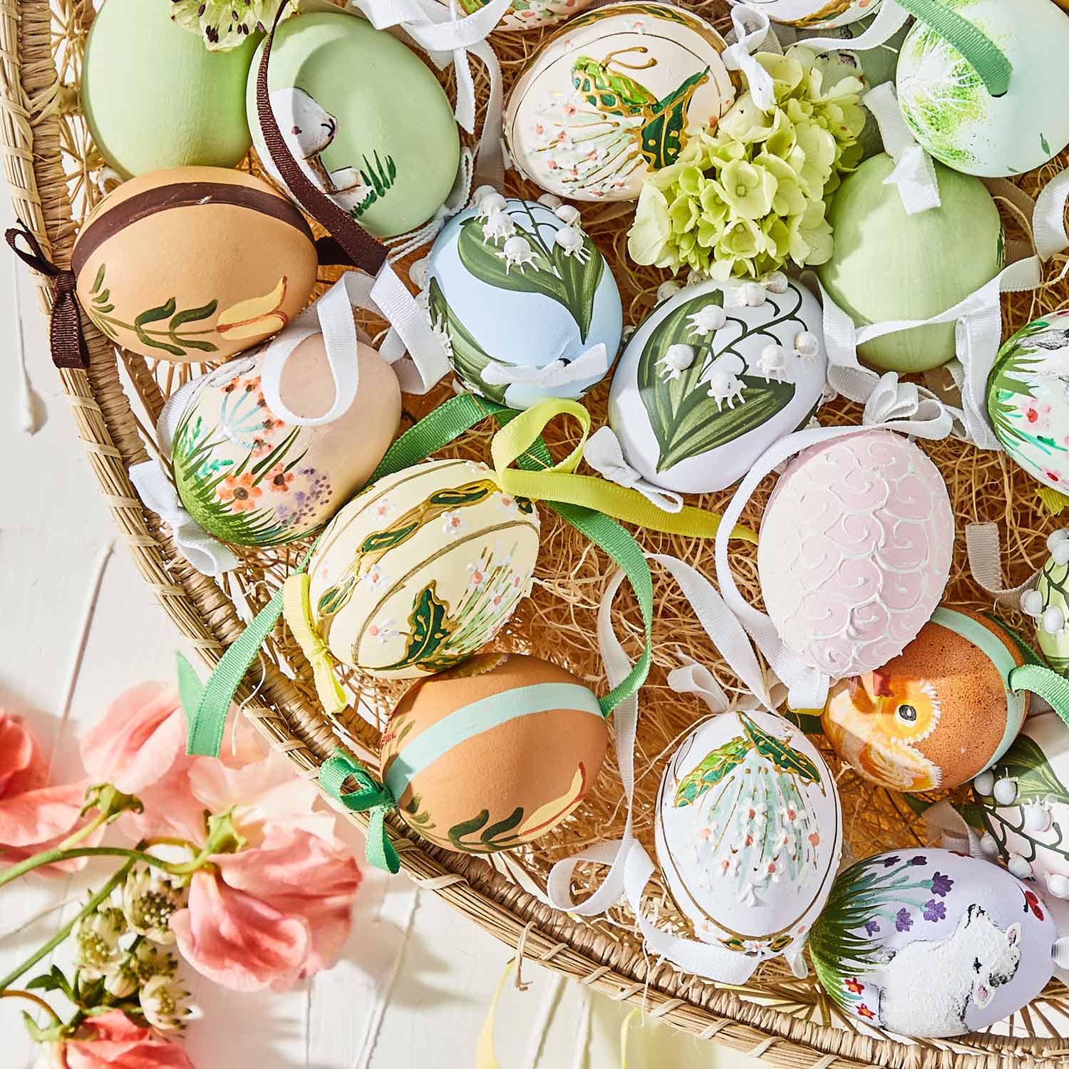 Austrian Easter Eggs with Grosgrain Ribbon Spring-Bespoke Designs