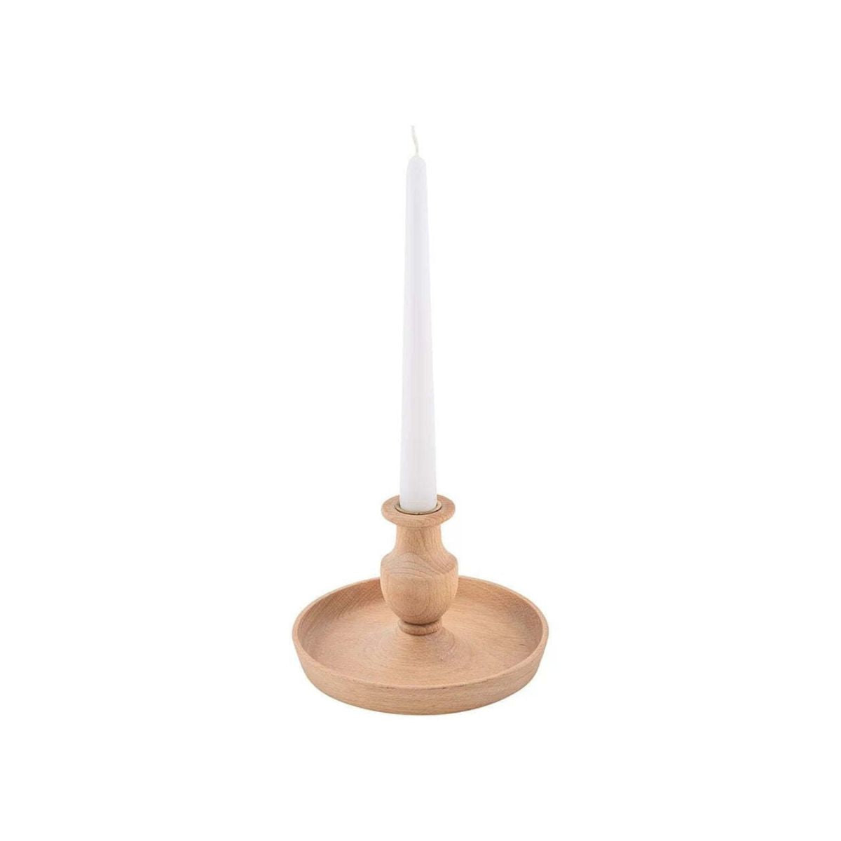 Beechwood Candlestick, Small-Bespoke Designs