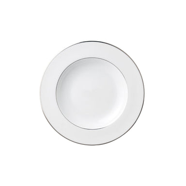 Bernardaud Cristal Rim Soup Plate, Platinum-Bespoke Designs