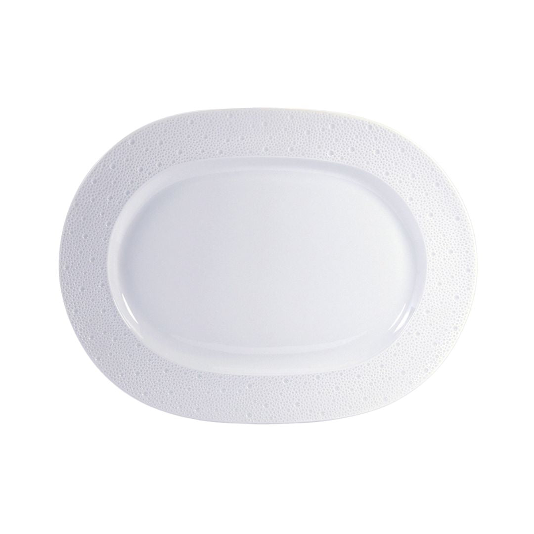 Bernardaud Ecume White 17" Oval Platter-Bespoke Designs