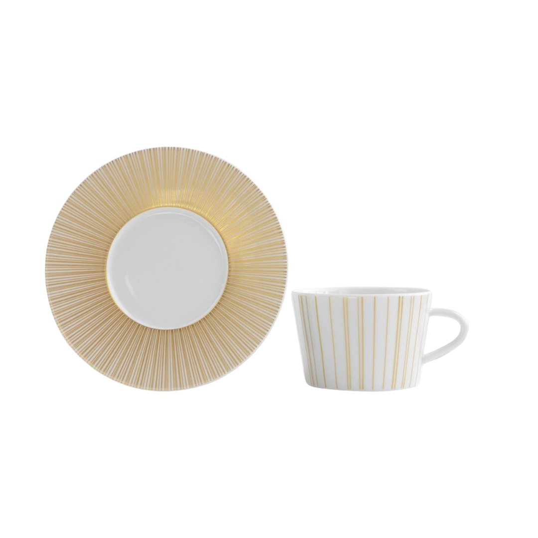 Bernardaud Sol Tea Cup & Saucer-Bespoke Designs