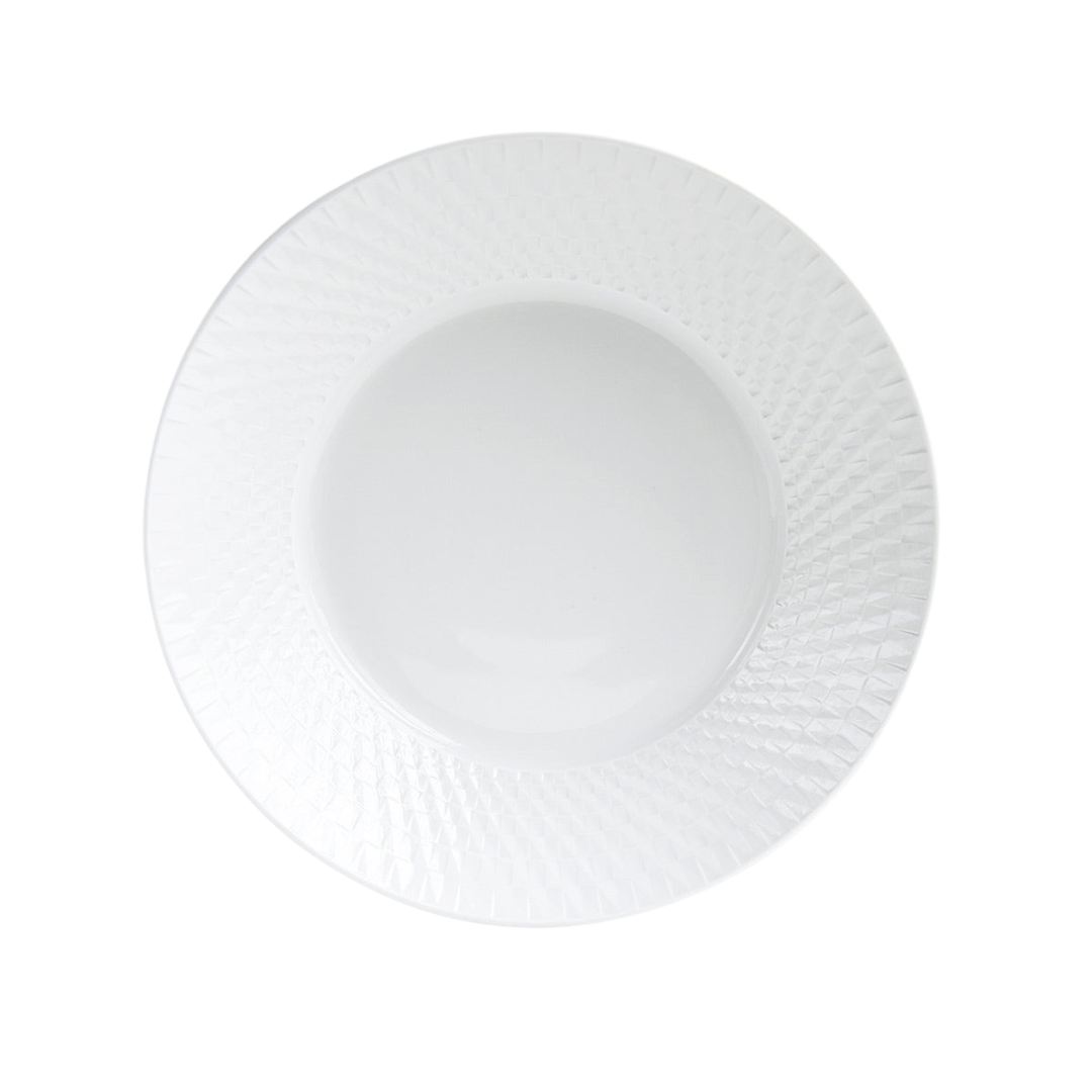 Bernardaud Twist White Open Vegetable Bowl-Bespoke Designs