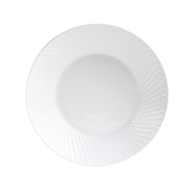 Bernardaud Twist White Open Vegetable Bowl-Bespoke Designs